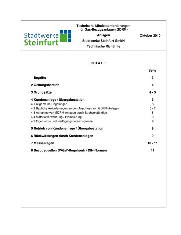 Techn. Mindestanforderungen - GDRM-Anlagen_Oktober 2010