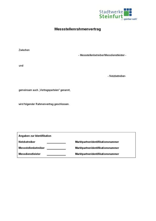 MRV-Messstellenrahmenvertrag_Gas
