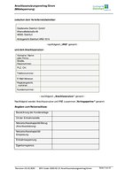 Anschlussnutzungsvertrag Strom MS