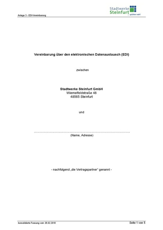 EDI-Vereinbarung